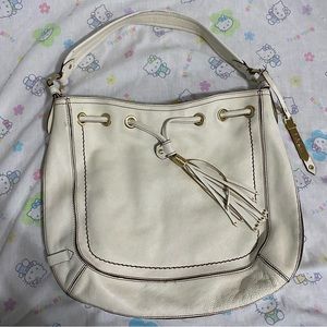 Cole Haan white cream leather purse